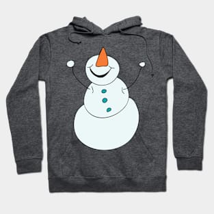 Happy Snow Day Snowman Hoodie